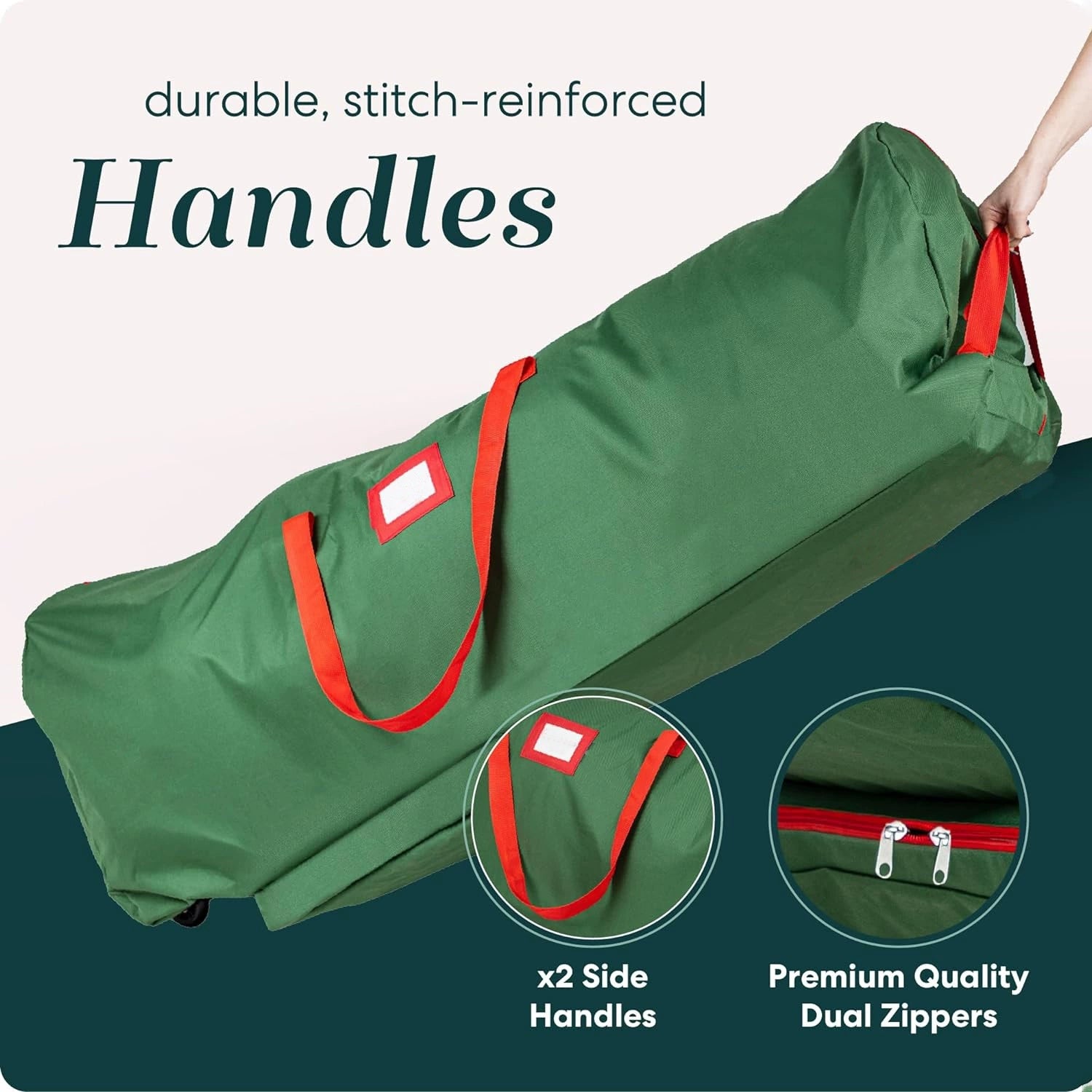 Canvas Tree Storage Bag with Wheels